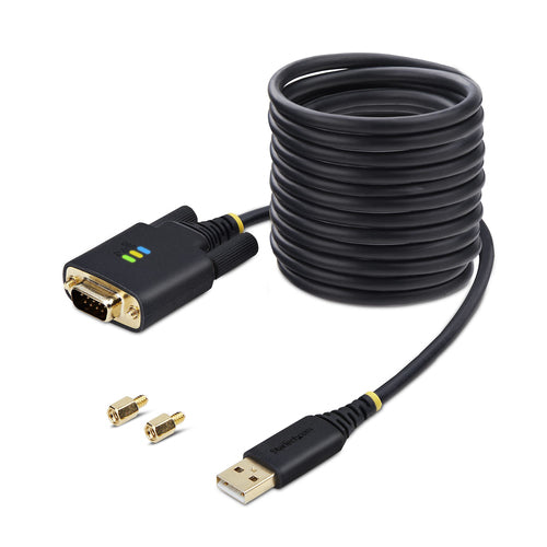10FT USB TO SERIAL CABLE - USB TO DB9 RS232 ADAPTER