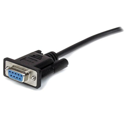 0.5M DB9 RS232 SERIAL EXTENSION CABLE BLK M/F CABLE