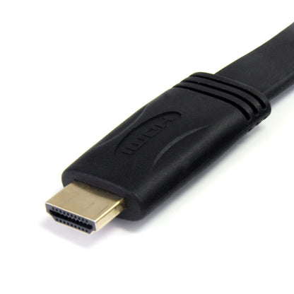 10FT FLAT HDMI CABLE HIGH SPEED HDMI TO HDMI CORD UHD 4K 30 HZ M/M