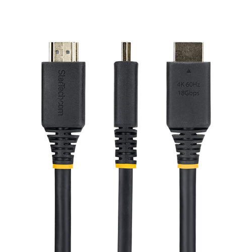 PANEL MOUNT HDMI CABLE 4K 60HZ HDMI MALE TO FEMALE EXTENSION CABLE (HDMI2PNLFM-1M)