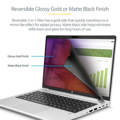 14IN LAPTOP PRIVACY SCREEN - GOLD PRIVACY FILTER/SECURITY SHIELD