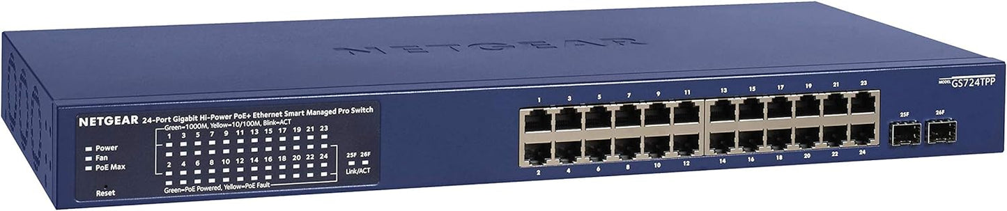 NETGEAR 24P GE POE+ SMART SWITCH