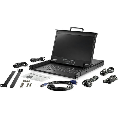 VGA RACKMOUNT KVM CONSOLE INTEGRATED LCD MONITOR KVM SWITCH
