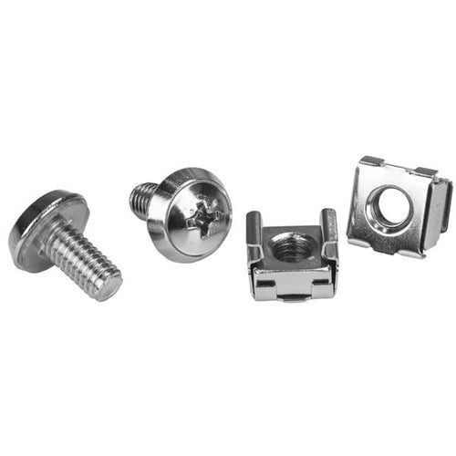 M6 MOUNTING SCREWS SILVER 20 PACK SERVER RACK M6 CAGE NUTS