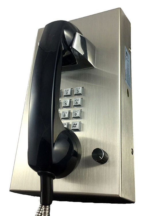 Stainless Steel Phone with Armored Cord