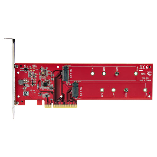 DUAL M.2 PCIE SSD ADAPTER CARD MKEY AHCI NVME M2 SSD PCIE 4.0