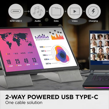 16IN PORTABLE IPS MONITOR WITH BUILT IN BATTERY AND WIRELESS CASTI
