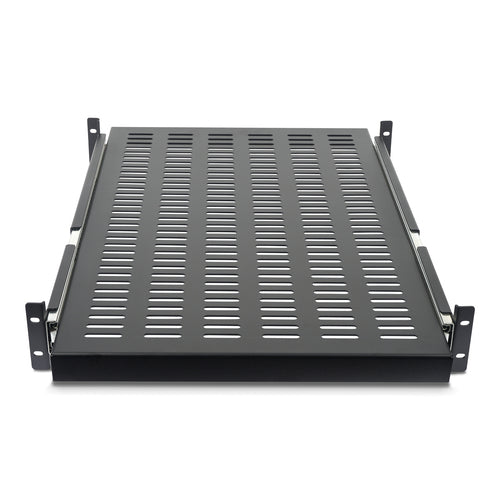 2U SERVER RACK SHELF SLIDING VENTED HEAVY DUTY RACK MOUNT SHELF (UNISLDSHF19)