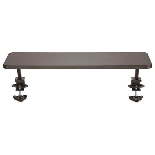 CLAMP ON MONITOR RISER SHELF ELEVATED COMPUTER MONITOR PLATFORM