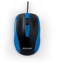 CORDED NOTEBOOK OPTICAL MOUSE BLUE