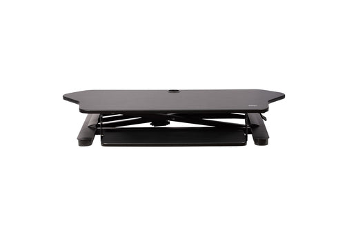 CORNER SIT STAND DESK CONVERTER KEYBOARD TRAY ADJUSTABLE HEIGHT