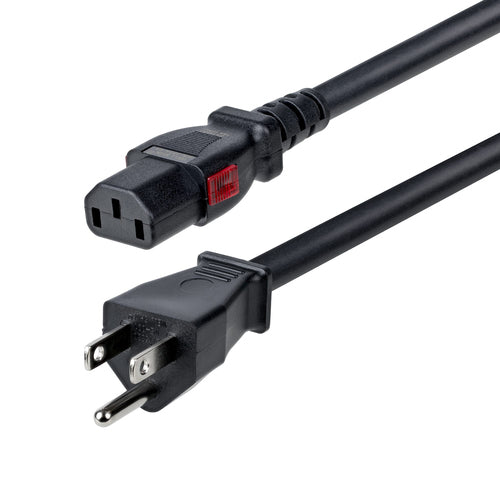 6.6FT COMPUTER POWER CORD TAA NEMA 5-15P TO LOCKING C13 125V 15A