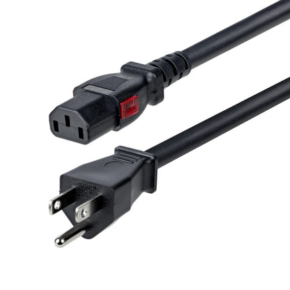 6.6FT COMPUTER POWER CORD TAA NEMA 5-15P TO LOCKING C13 125V 15A