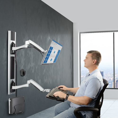 WALL MOUNT WORKSTATION - WITH DESKTOP PC WALL MOUNT-BRACKET