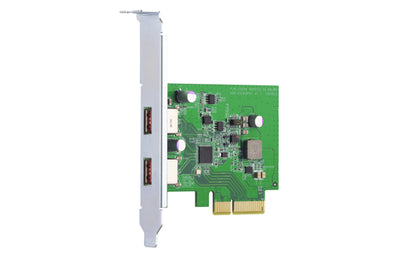 USB 3.2 GEN 2 DUAL PORT PCIE EXPANSIONCARD NAS W/A PCIE SLOT WIN (QXP-10G2U3A)