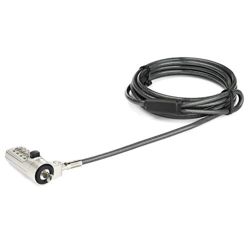6.5FT LAPTOP CABLE LOCK STEEL 4 DIGIT COMPUTER SECURITY LOCK WEDGE