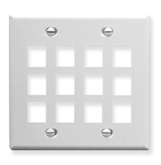 IC107F12WH - 12Port Face - White