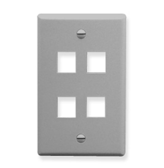 IC107F04GY - 4Port Face - Gray