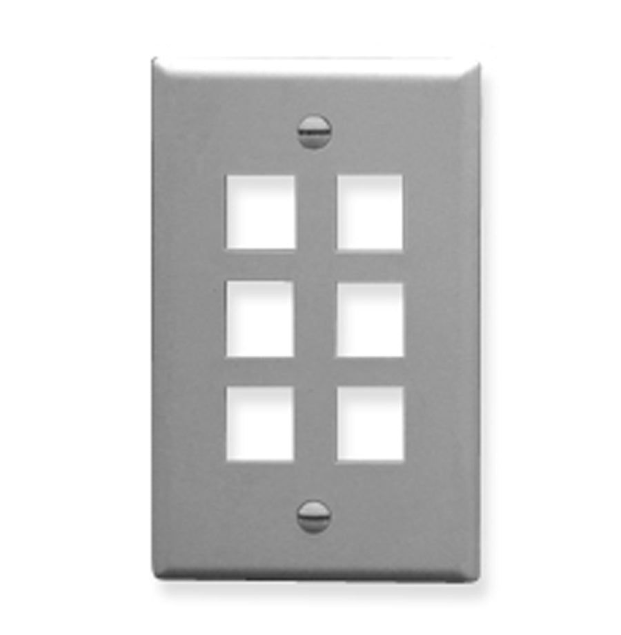 IC107F06GY - 6Port Face Gray