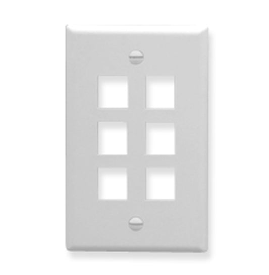 IC107F06WH- 6Port Face White
