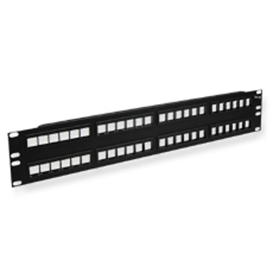 PATCH PANEL- BLANK- HD- 48-PORT- 2 RMS