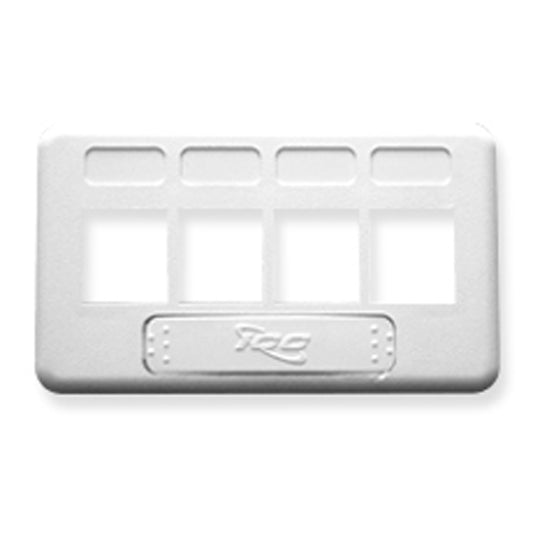 FACEPLATE- FURNITURE- TIA- 4-PORT- WHITE