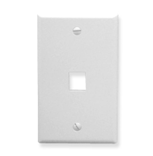 FACEPLATE- OVERSIZED- 1-PORT- WHITE