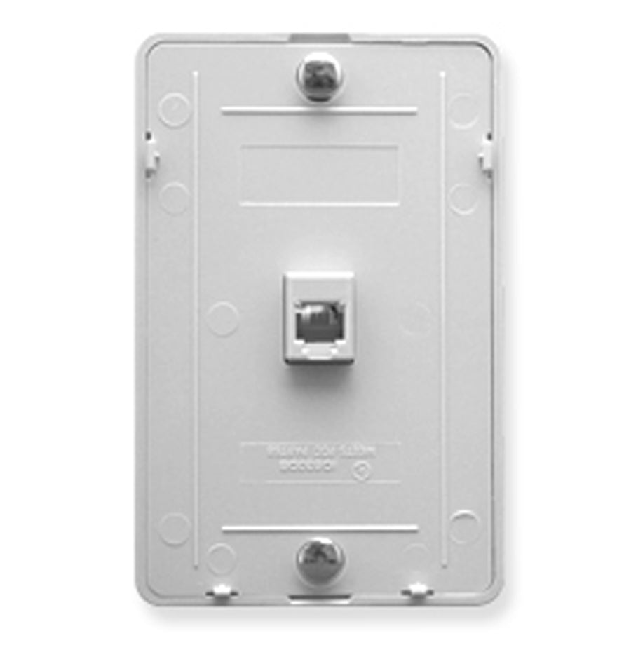 Wall Plate IDC 6P6C - White