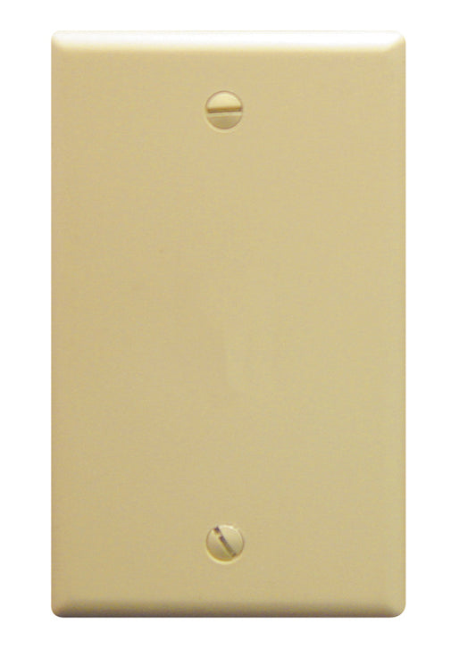 Flush Wall Plate Blank IVORY
