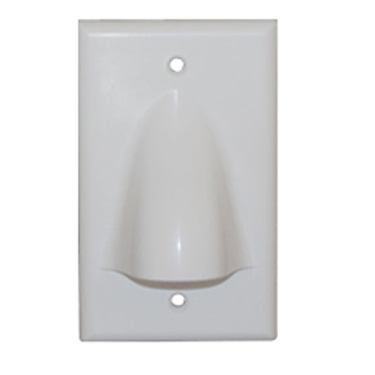 FACEPLATE 1 GANG BULK NOSE WHITE