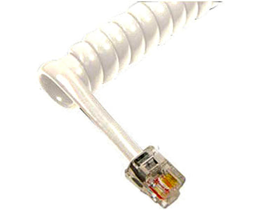 GCHA444006-FWH / 6' Handset Cord - White