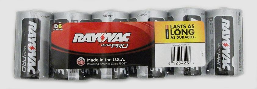 Alkaline Size D 6 Pack E302363900