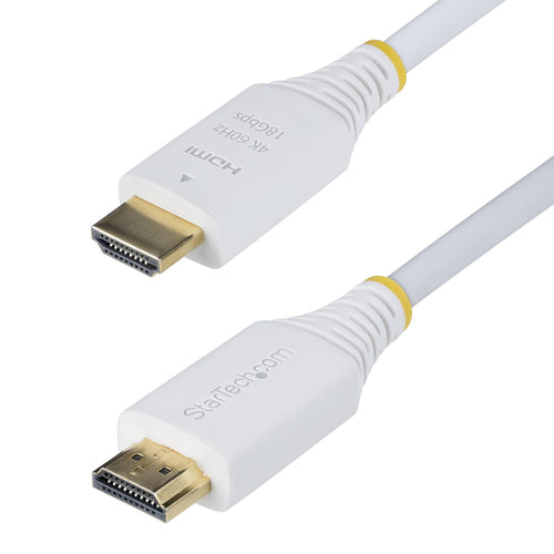 PREMIUM CERTIFIED HDMI CABLE 10FT WHITE HDMI CORD/4K 60HZ/HDR10