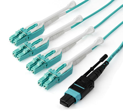 3M MTP TO LC BREAKOUT CABLE OM3 PLENUM MPO MULTIMODE FIBER CABLE