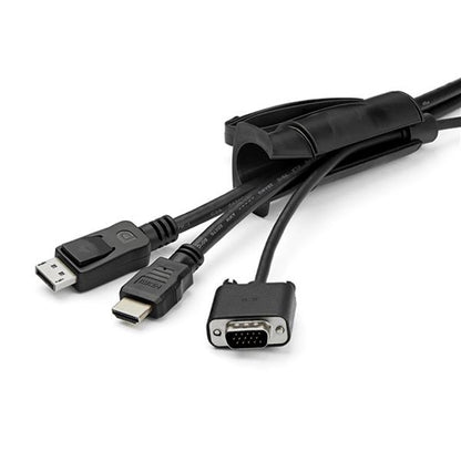 8FT COILED CABLE MANAGEMENT SLEEVE SPIRAL CORD WIRE ORGANIZER