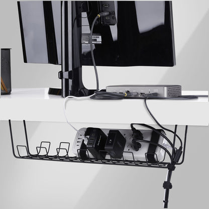 UNDER DESK CABLE MANAGEMENT - BASKET STYLE CABLE ORGANIZER TRAY