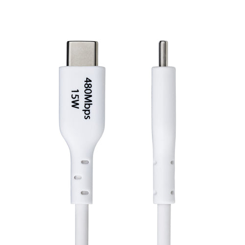 3FT WHITE USB-A TO USB-C CABLE CHARGER CORD USB 2.0 DATA TRANSFER