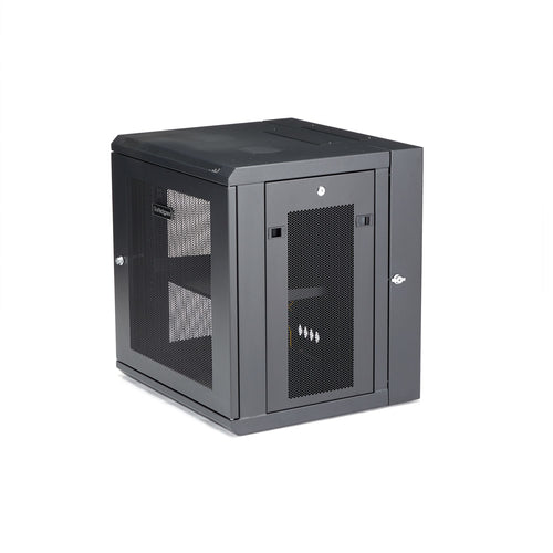 WALL MOUNT NETWORK CABINET 12U HINGED SERVER RACK ENCLOSURE