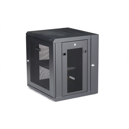 WALL MOUNT NETWORK CABINET 12U HINGED SERVER RACK ENCLOSURE