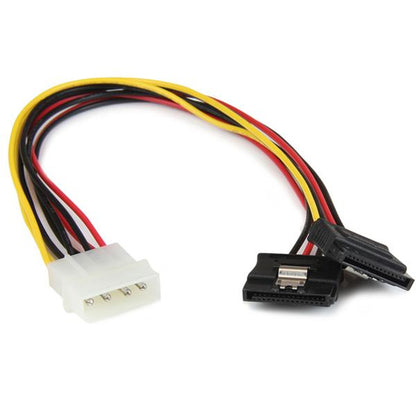 12IN LP4 TO SATA POWER Y CABLE SPLITTER ADAPTER 4PIN LP4 TO 2 SATA (PYO2LP4LSATA)