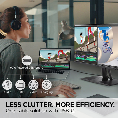 24IN FULL HD IPS MONITOR WITH USB-C DISPLAYPORT HDMI USB-A (VP2456A)