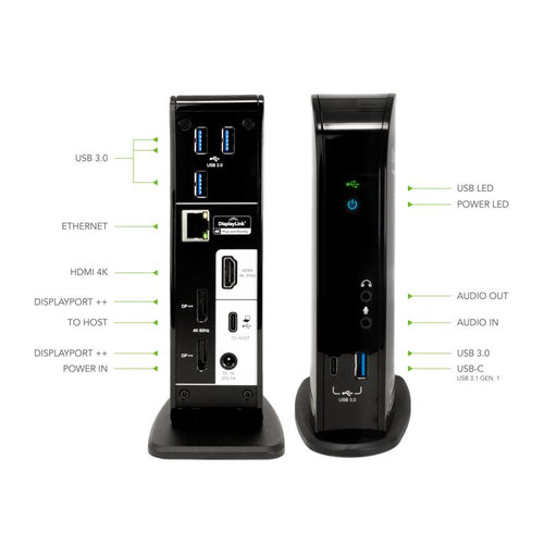 PLUGABLE UD-ULTC4K USB-C 4K TRIPLE DISPLAY DOCK W/ PD