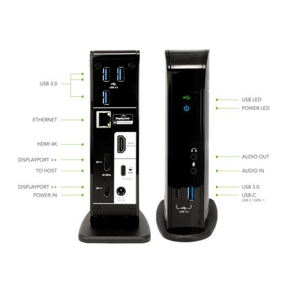 PLUGABLE UD-ULTC4K USB-C 4K TRIPLE DISPLAY DOCK W/ PD