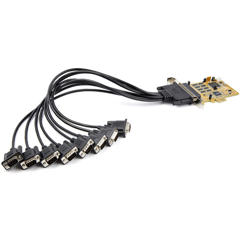 8 PORT PCI EXPRESS RS232 SERIAL ADAPTER CARD PCIE MULTIPORT DB9