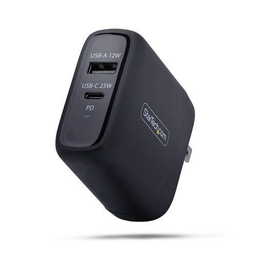 37W USB-C  USB-A WALL CHARGER 25W USB-C PD/12W USB-A (114NB-WALL-CHARGER)