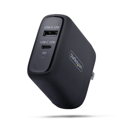 37W USB-C  USB-A WALL CHARGER 25W USB-C PD/12W USB-A (114NB-WALL-CHARGER)