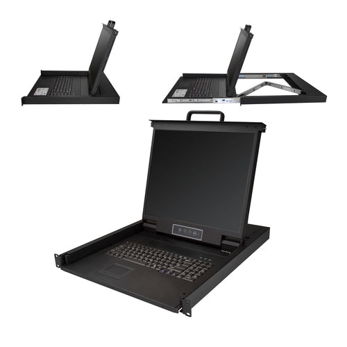 VGA RACKMOUNT KVM CONSOLE INTEGRATED LCD MONITOR KVM SWITCH