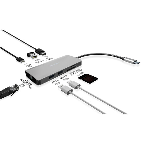USB-C 8-IN-1 DRIVERLESS MOBILE HUB UH1400P