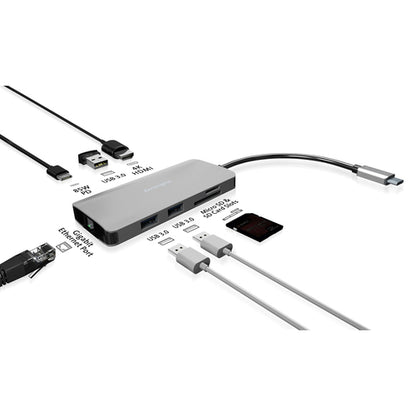 USB-C 8-IN-1 DRIVERLESS MOBILE HUB UH1400P