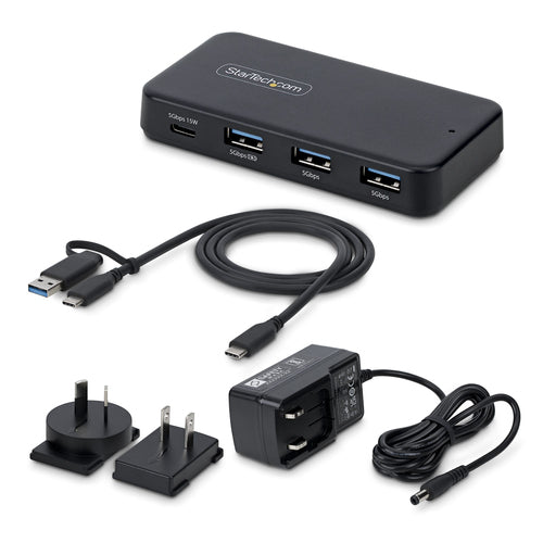 4-PORT USB-C  USB-A HUB 5GBPS SELF-POWERED (311NA-USB-HUB)